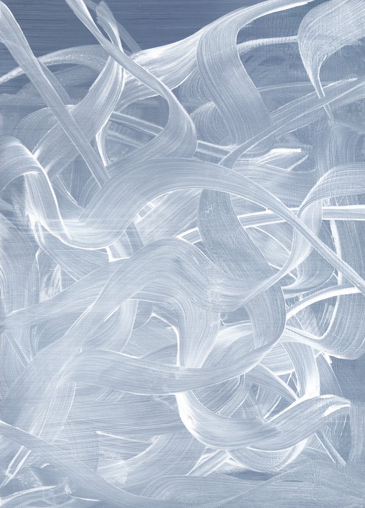 Abstracto azul fluido de Maira Ribena