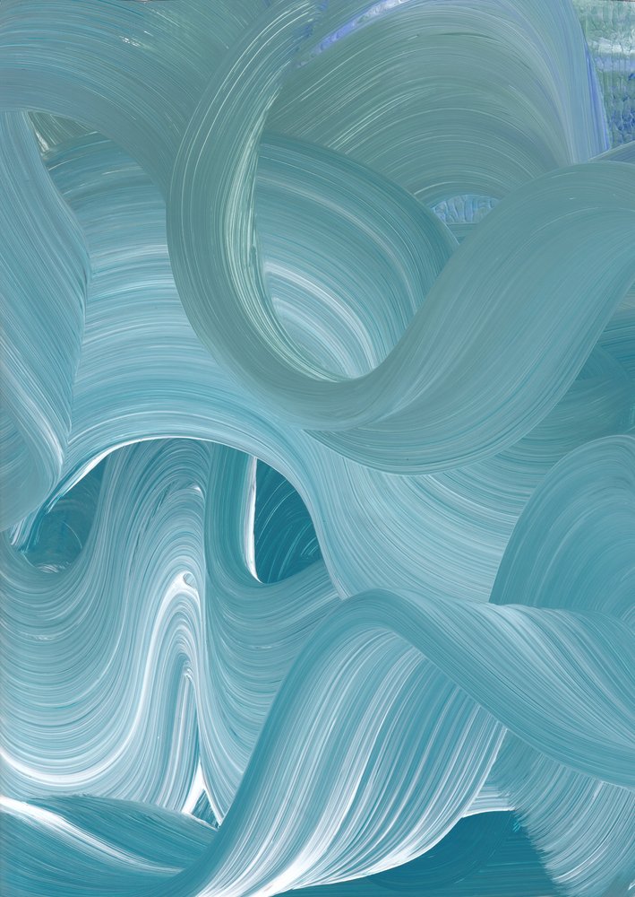Olas azules y ondulantes de Maira Ribena