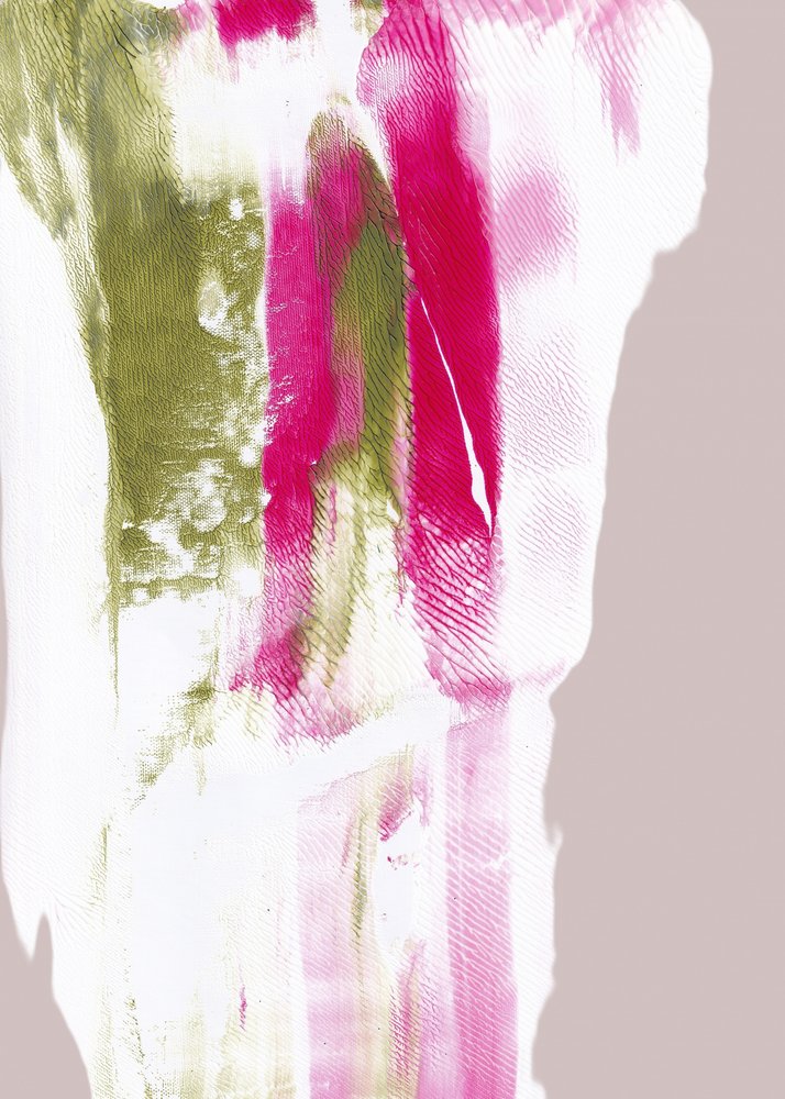 Trazos en verde fucsia de Maira Ribena
