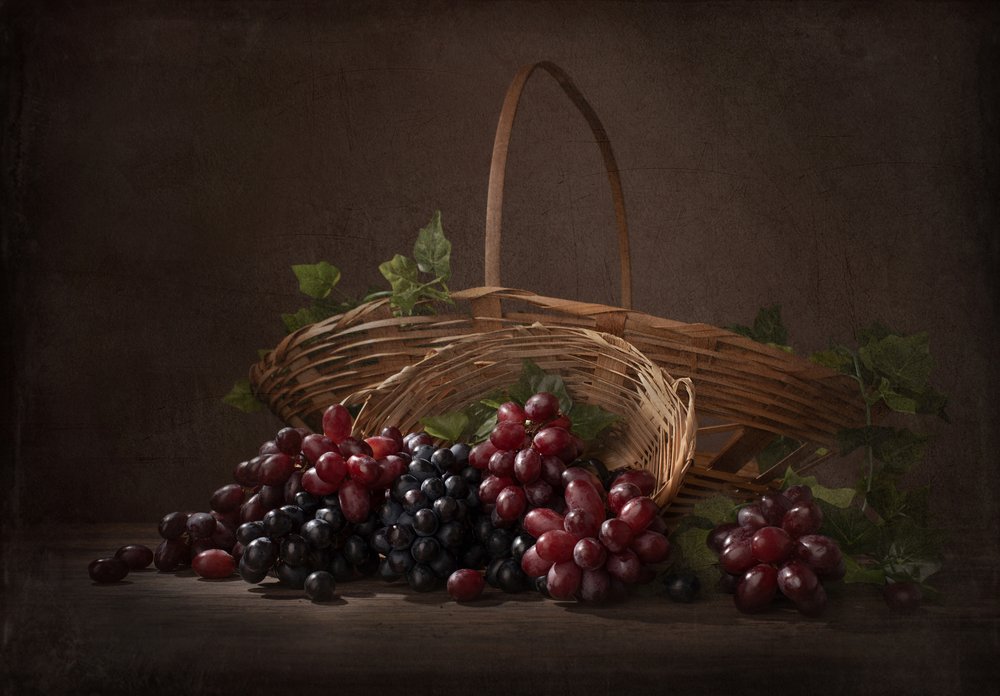 Uvas de viñedo en abundancia de Margareth Perfoncio