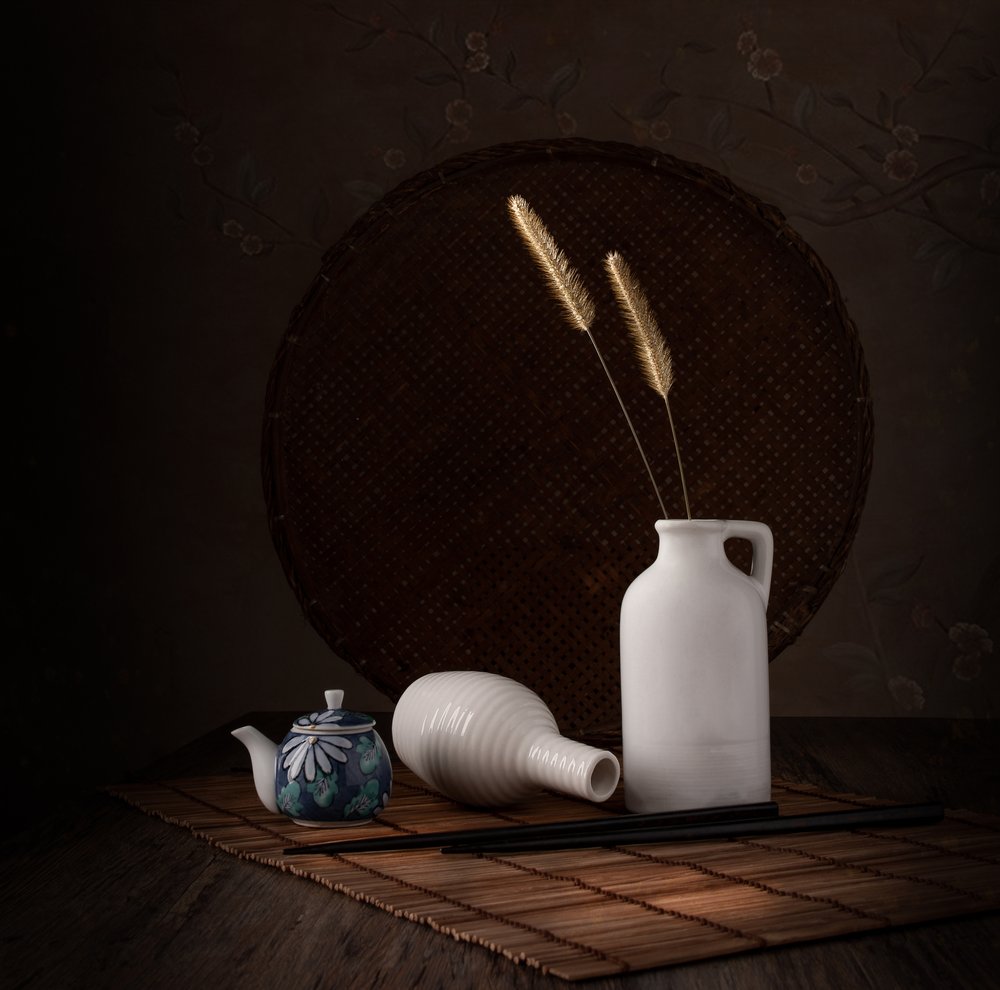 Naturaleza muerta con té japonés de Margareth Perfoncio
