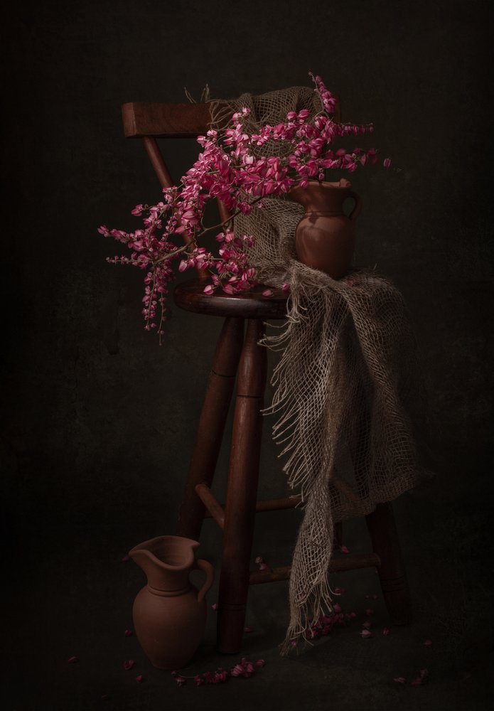 Flores rosas melancólicas de Margareth Perfoncio