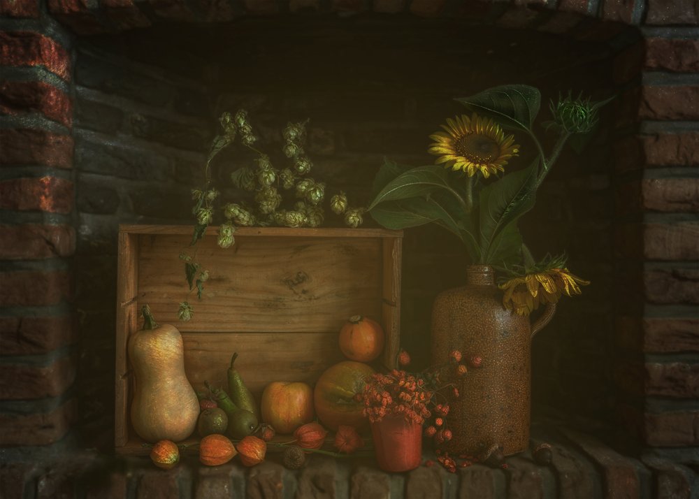 Naturaleza muerta rústica de otoño de Marie-anne Stas