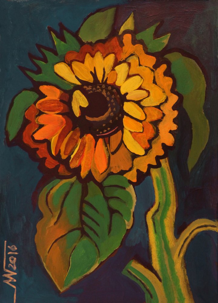 Girasol de verano en negrita de Marina Gorkaeva