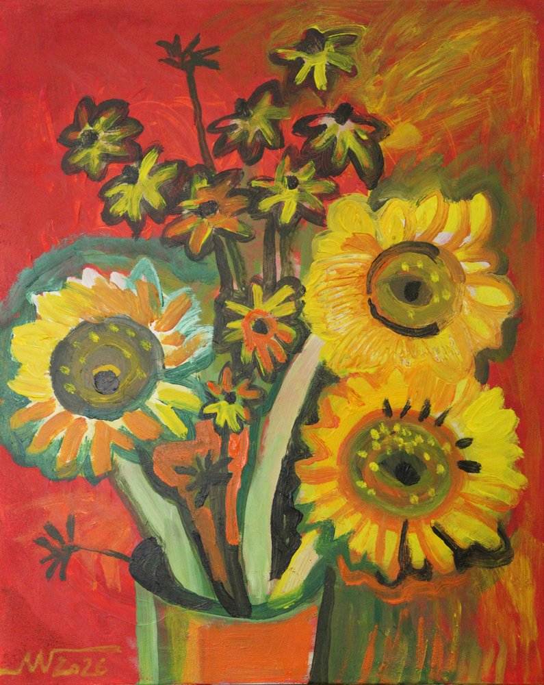 Ramo vibrante de girasoles de Marina Gorkaeva