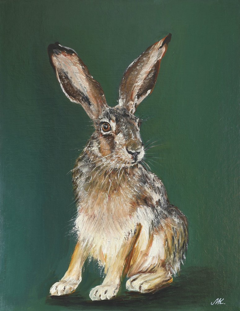 Retrato de liebre parda de Marina Kozyr