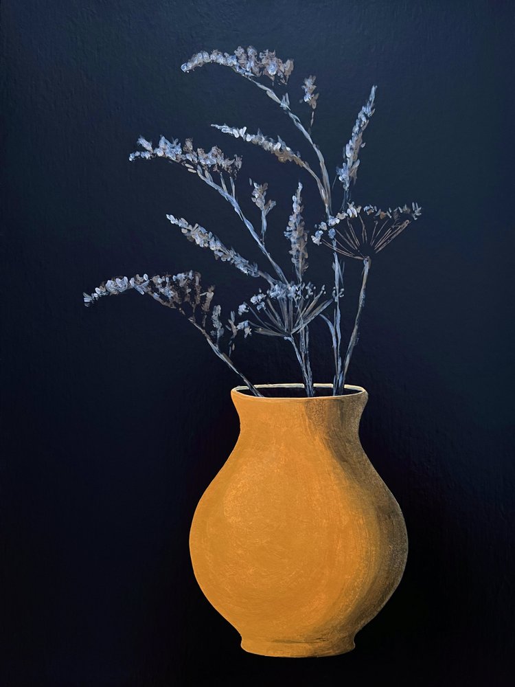 Naturaleza muerta floral melancólica de Marina Kozyr