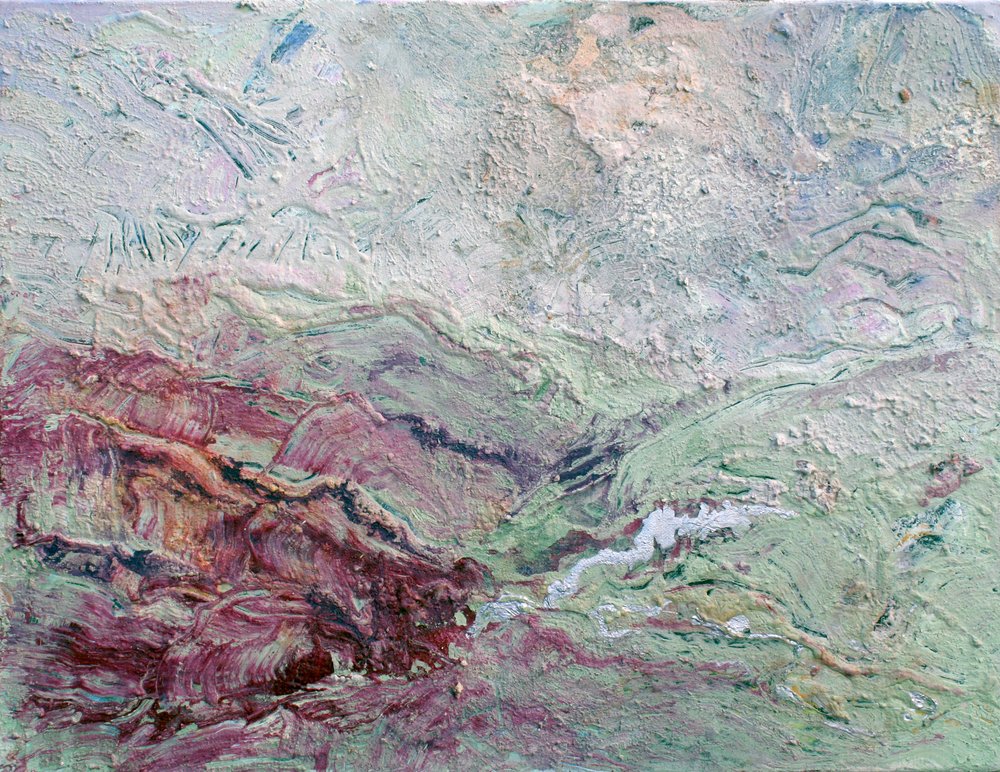 Paisaje de texturas terrosas de Marina Nelson