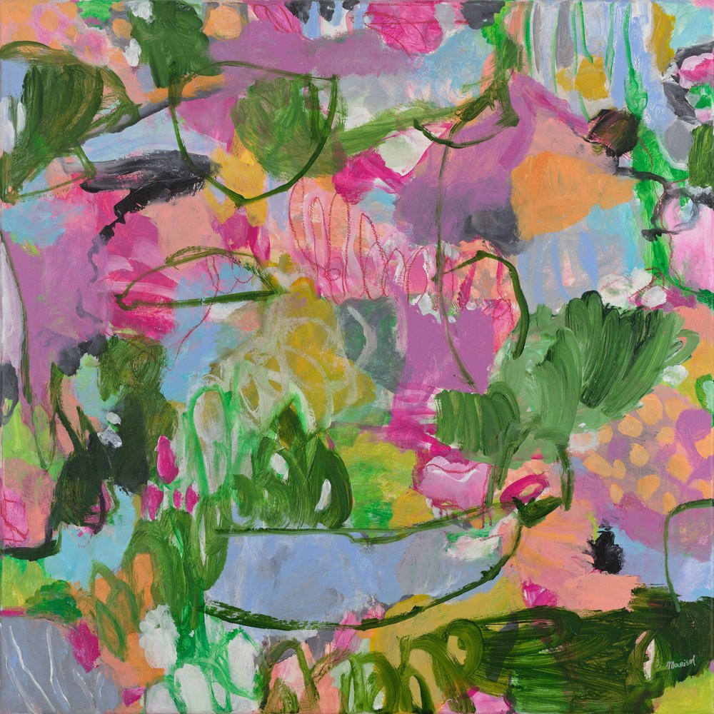 Jardín abstracto y colorido de Marisol Evora
