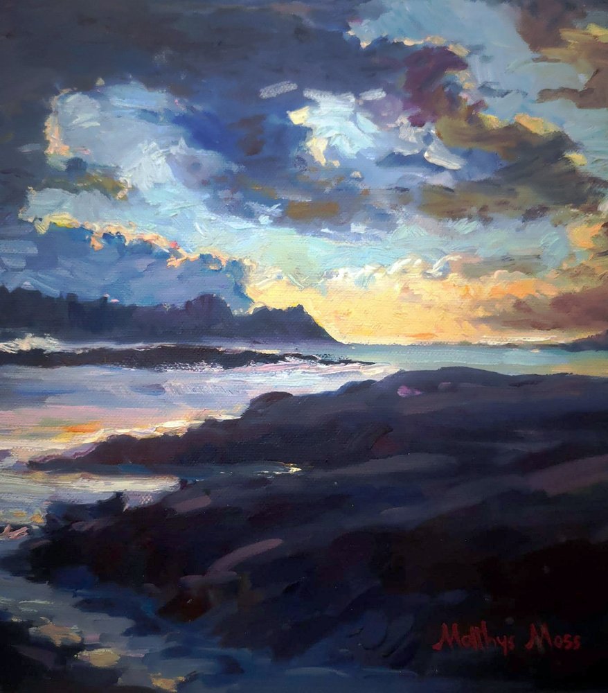Una puesta de sol costera llena de colorido de Matthys Moss