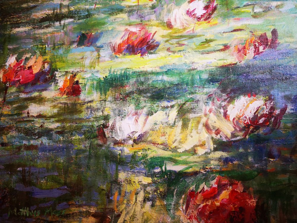 Nenúfares de colores vivos de Matthys Moss