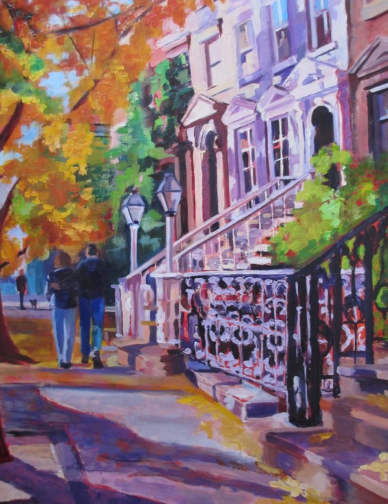 Paseo por la ciudad en otoño de Maxine Shore