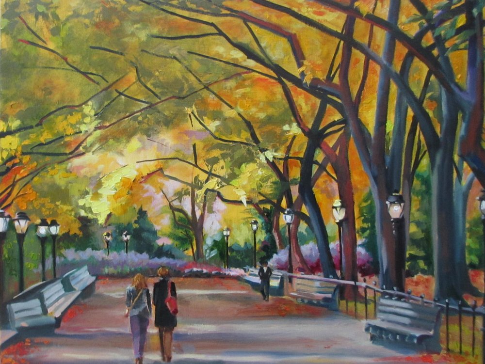 Paseo por el parque en otoño de Maxine Shore