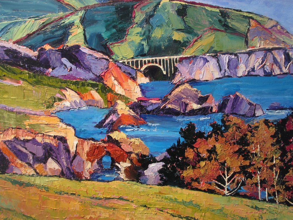 Puente costero de colores de Maxine Shore