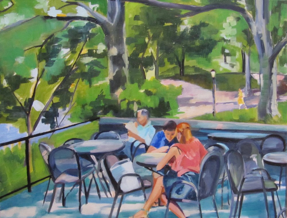 Escena en el Park Café de Maxine Shore