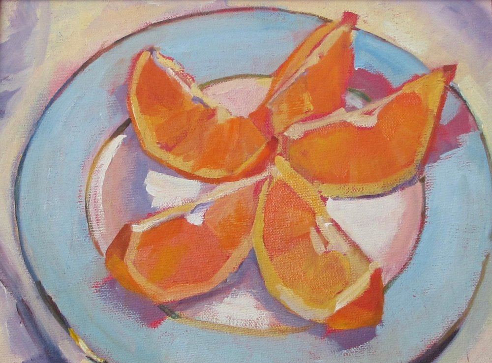 Naturaleza muerta en naranja vivo de Maxine Shore