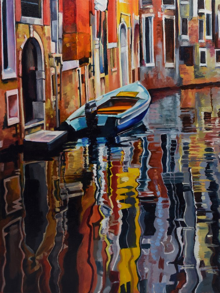 El barco «Vibrant Venice» de Maxine Shore