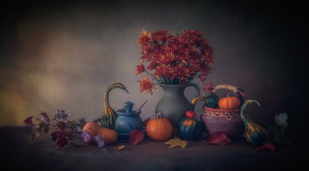 Naturaleza muerta de la cosecha de otoño de May G