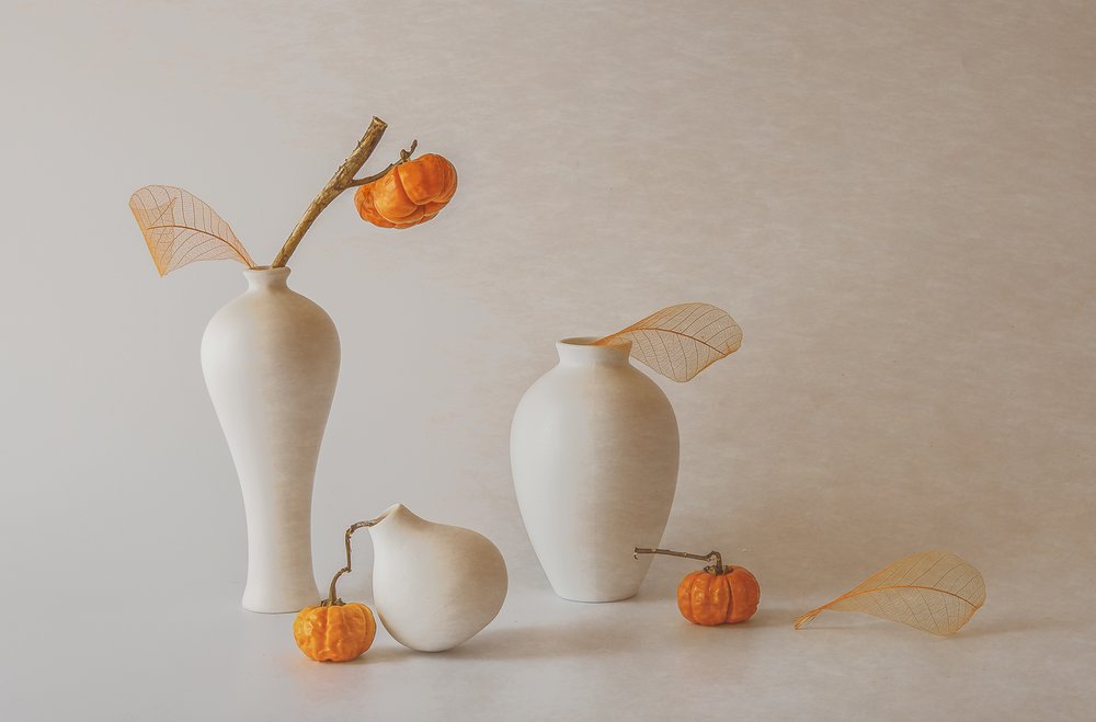Elegante naturaleza muerta otoñal de May G
