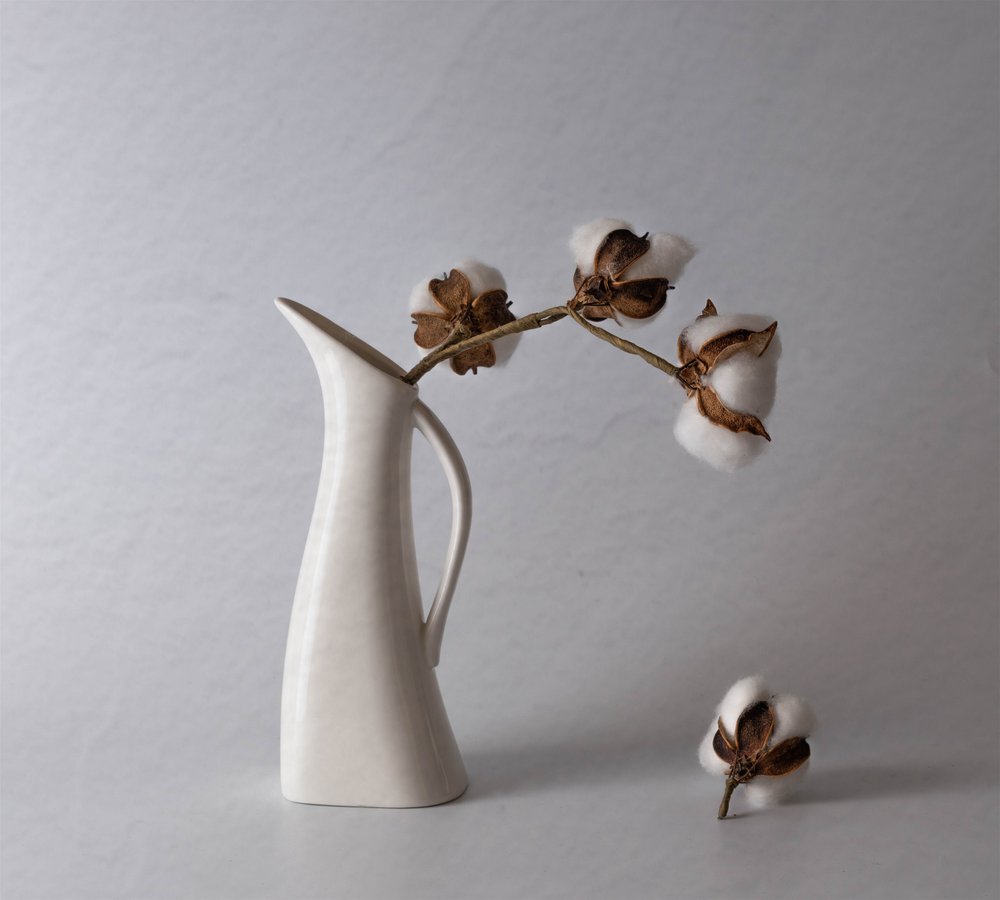 Jarrón minimalista de algodón de May G