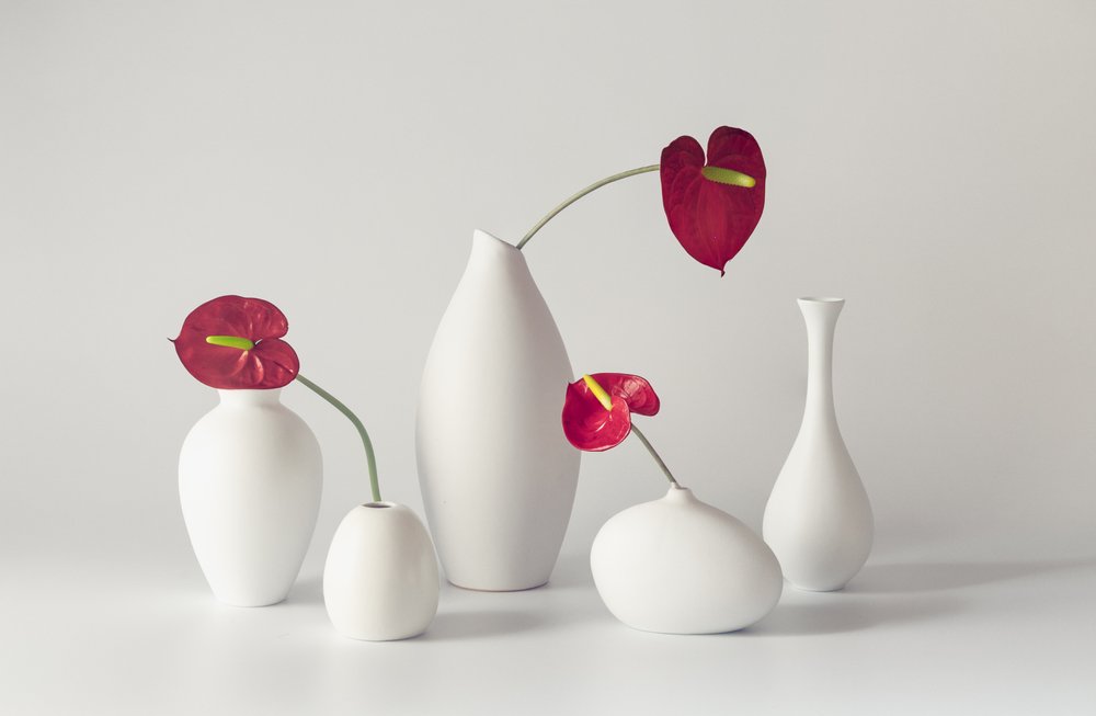 Arreglo floral sereno con anturios de May G