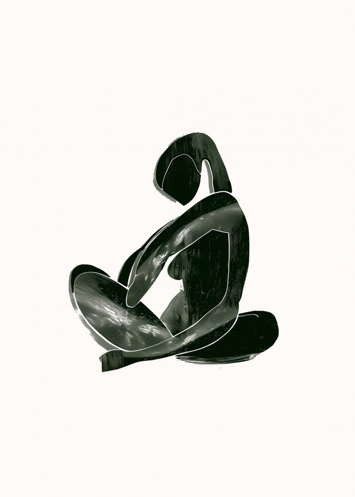 Figura abstracta sentada de May Hilma
