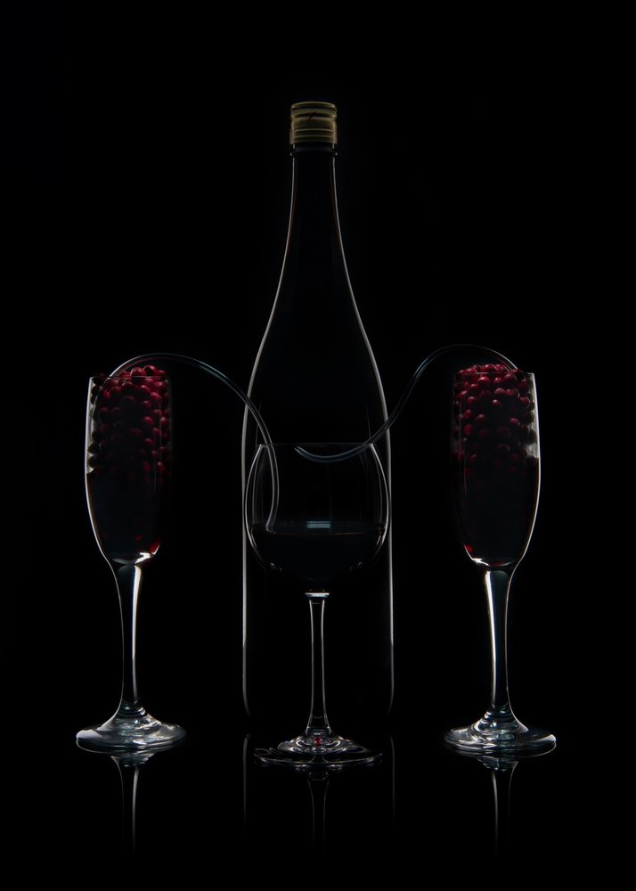 Elegante reflejo del vino de Ming Chen