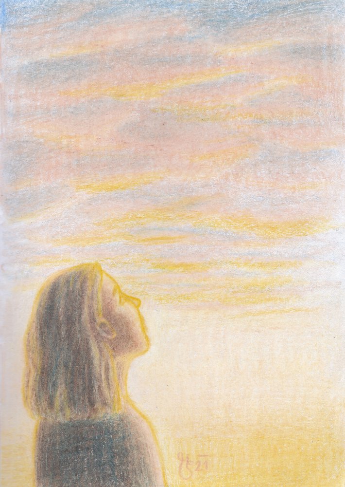 Una mirada serena hacia el cielo de Mirjam Schrei