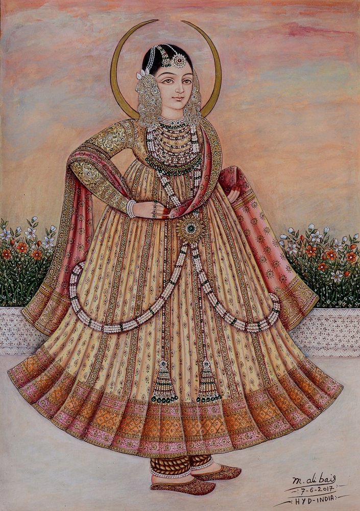 La elegante reina india de Mirza Baig