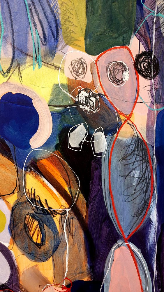 Capas abstractas dinámicas de Monika Riethmueller