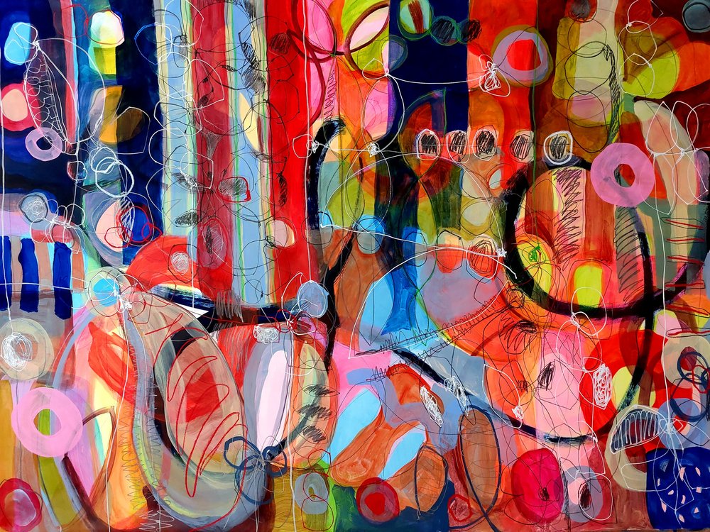 Expresionismo abstracto vibrante de Monika Riethmueller