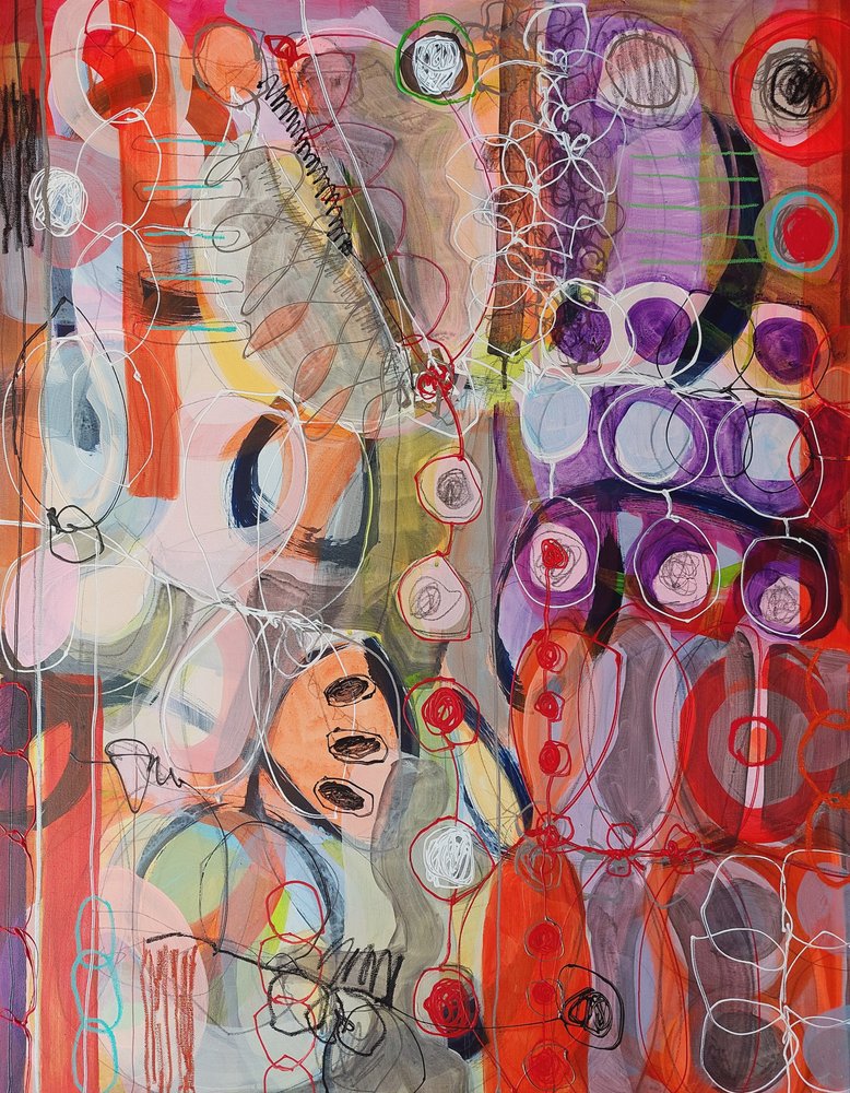 Flujo abstracto y vibrante de Monika Riethmueller