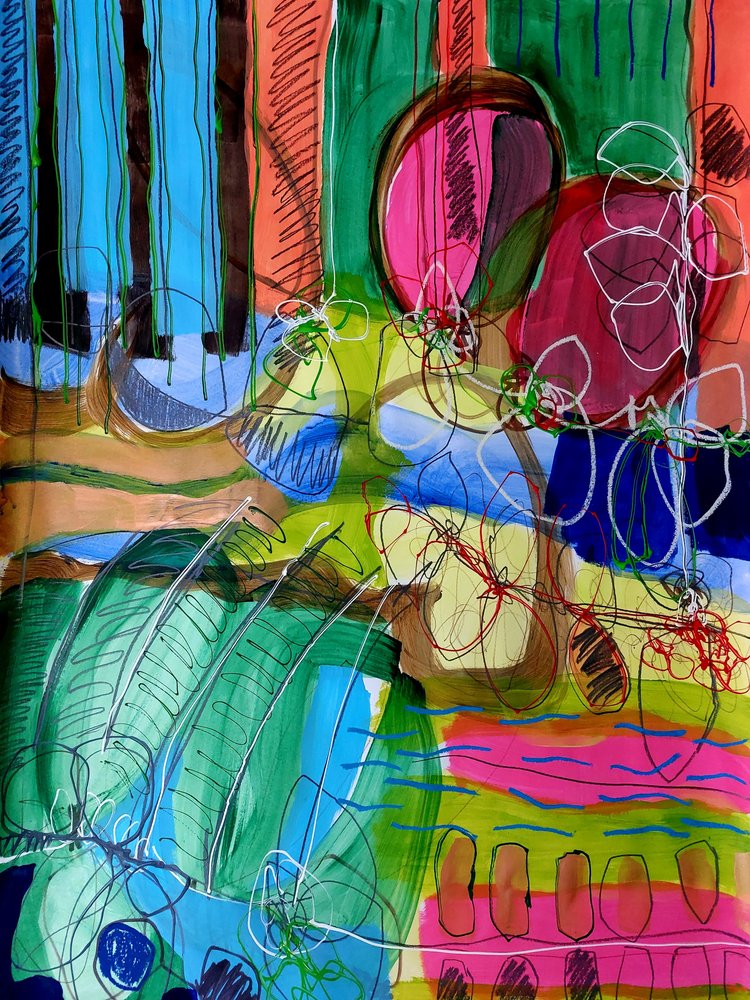 Pinceladas abstractas llenas de vida de Monika Riethmueller