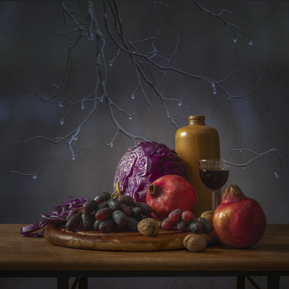 Naturaleza muerta de otoño oscuro de Monique van Velzen