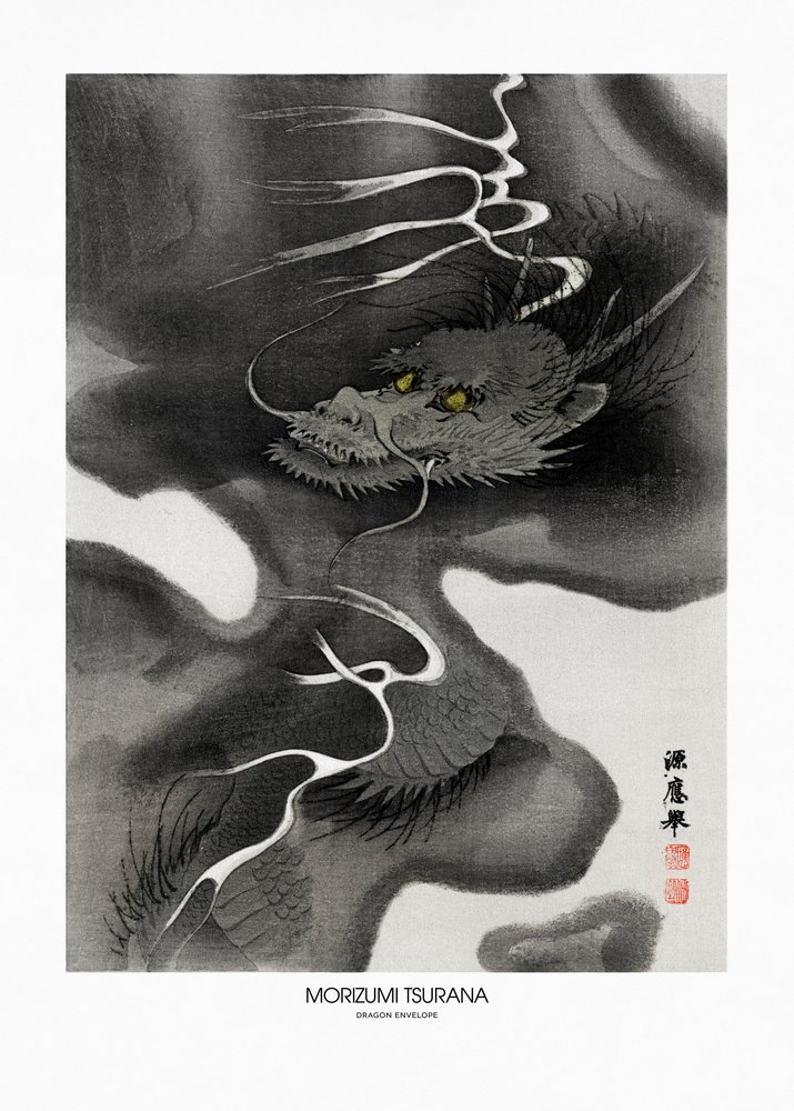 Sobre «Dragon» (1809-1892). Grabados en madera antiguos de Morizumi Tsurana