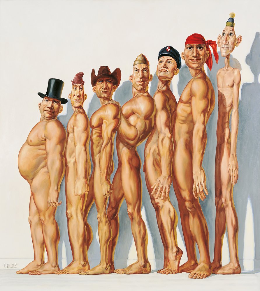 Figuras masculinas variadas de Myriam Feuilloley
