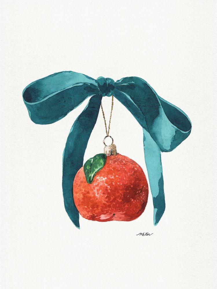 Adorno festivo color mandarina de NKTN