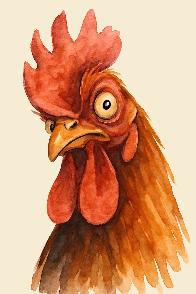 El gallo inquieto de Natalie Bruns