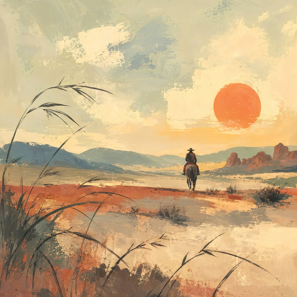 Puesta de sol en Desert Rider de Natalie Bruns