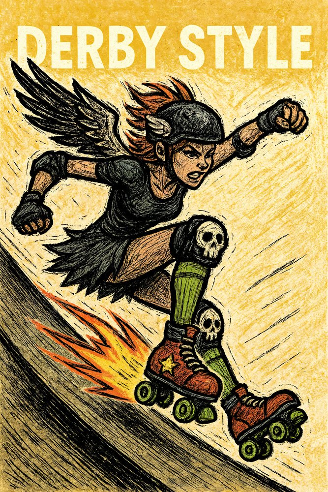 Una patinadora de Derby aguerrida de Natalie Bruns
