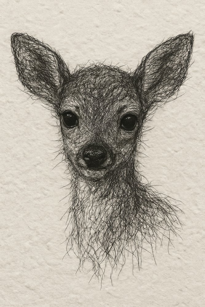 Retrato de un cervatillo de Natalie Bruns