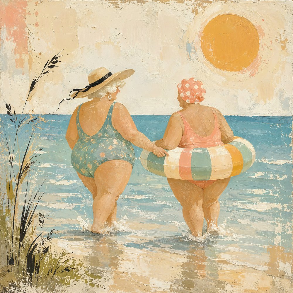 Un alegre paseo por la playa de Natalie Bruns