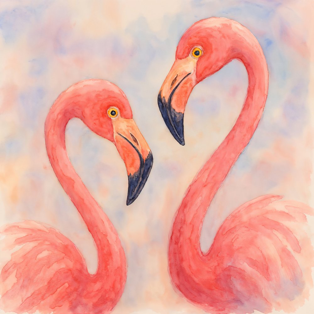 Me encantan los flamencos rosas de Natalie Bruns