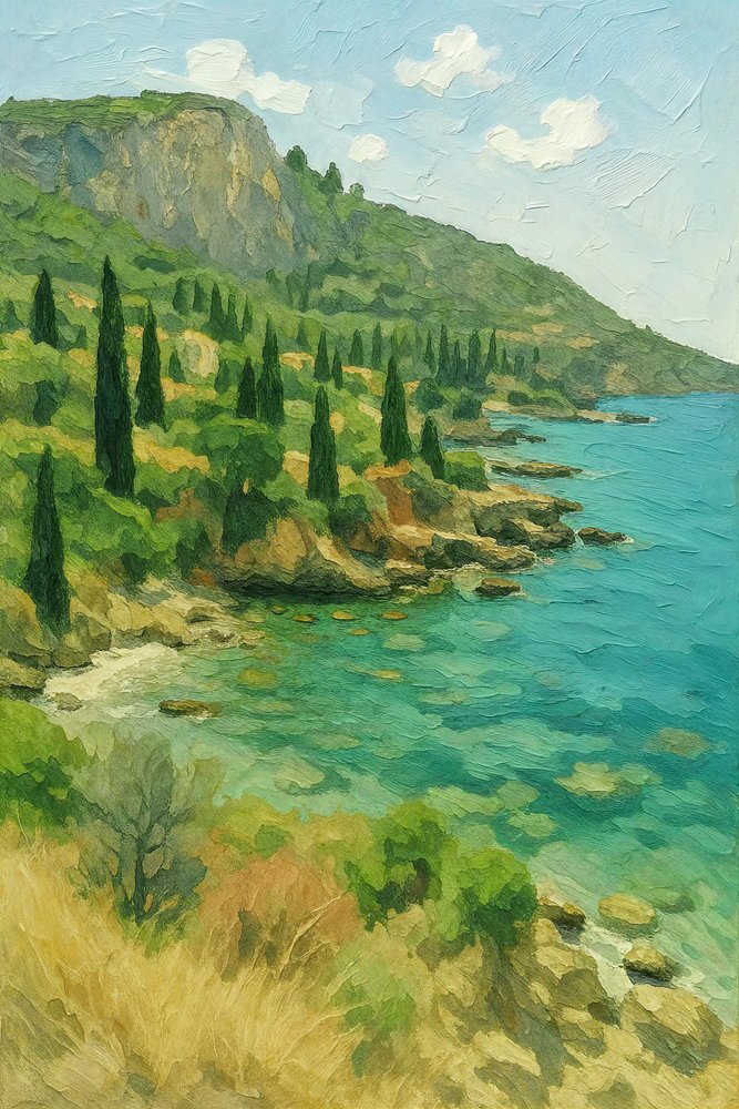 La tranquila costa mediterránea de Natalie Bruns