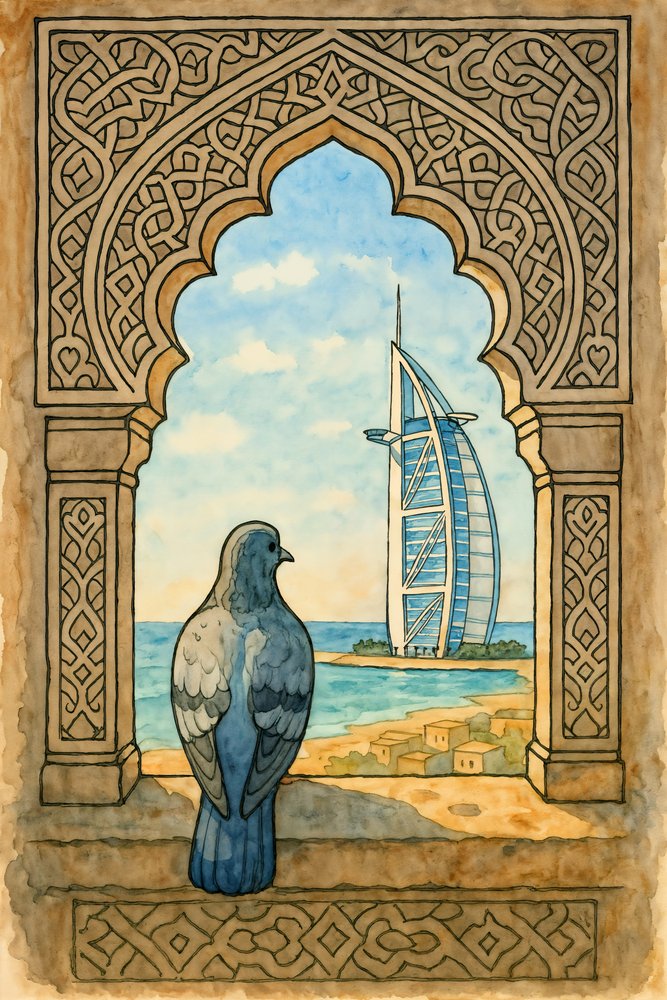 Pigeon Views Dubái de Natalie Bruns