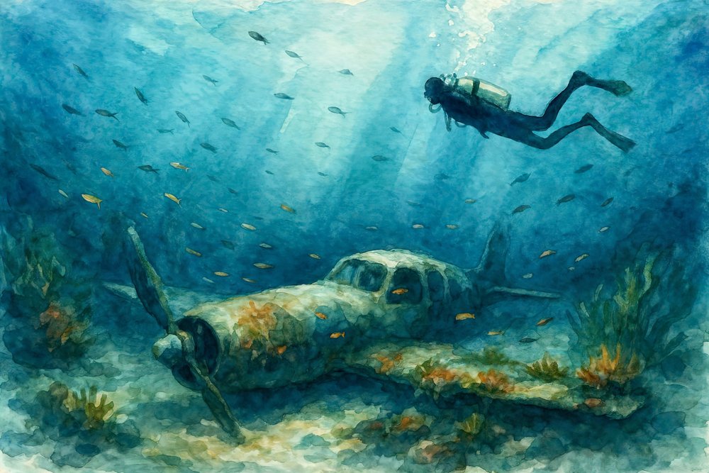 Restos de un avión hundido de Natalie Bruns