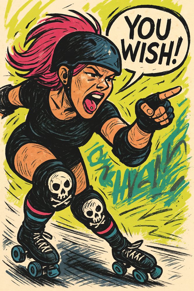 «You Wish Roller Girl» de Natalie Bruns