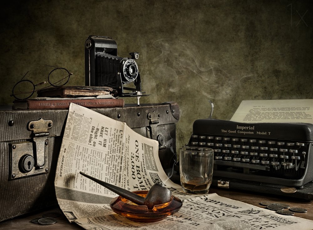 Escritorio de escritor de estilo vintage de Nick Walton