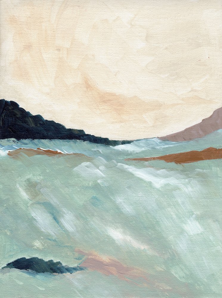 Paisaje costero abstracto de Nikita Jariwala