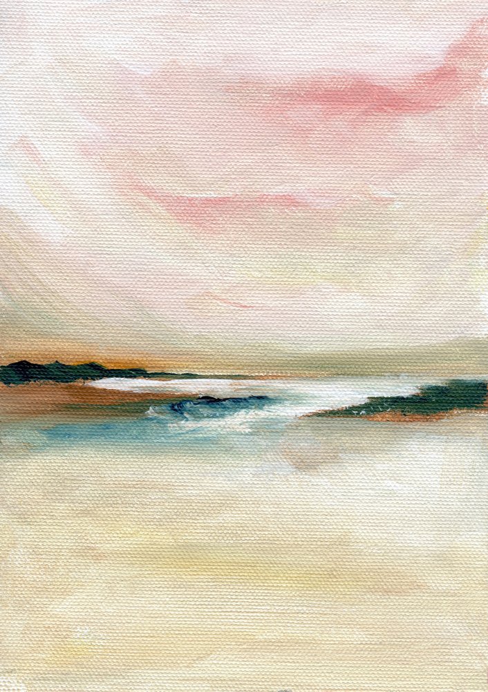 Paisaje marino abstracto al pastel de Nikita Jariwala